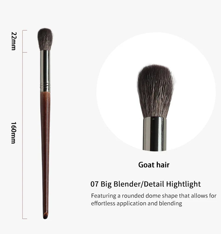 Large Precision Highlight Brush – Goat Hair Shadow & Base Tool (1pc)