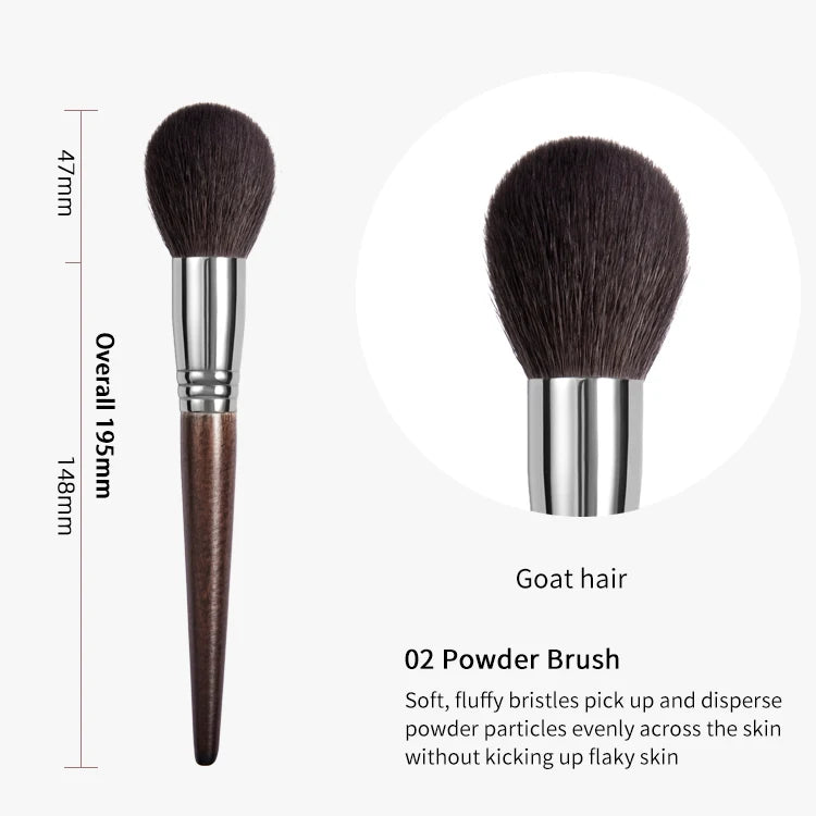 Goat Hair Powder Brush – Full Face Setting & Blending Tool