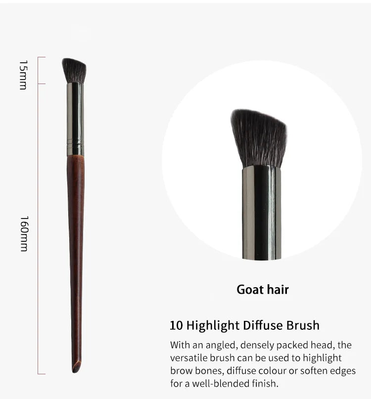 Large Precision Highlight Brush – Goat Hair Shadow & Base Tool (1pc)