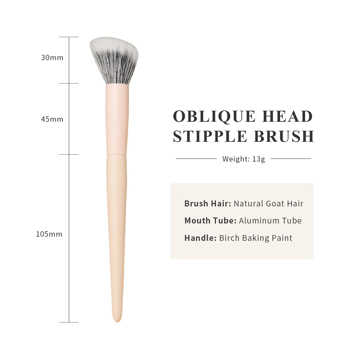 Goat Hair Face Brush – For Powder, Blush & Concealer
