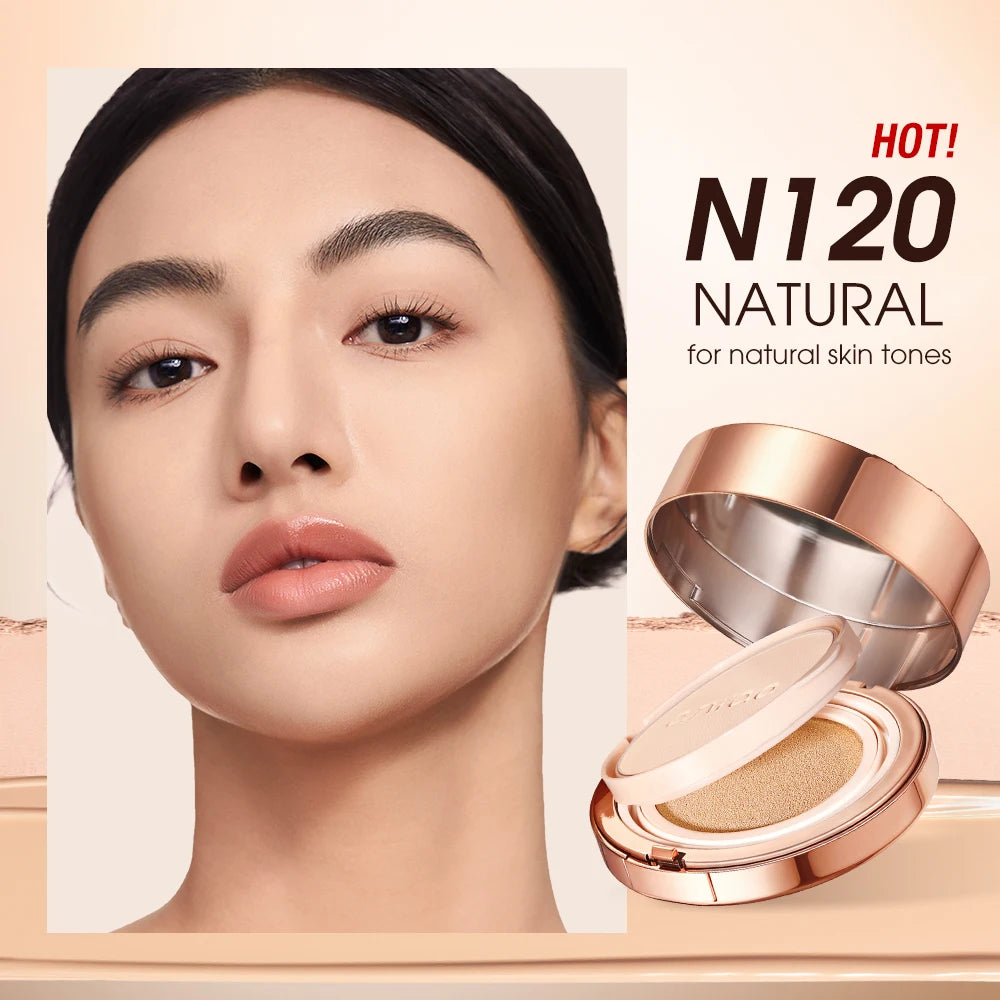 O.TWO.O 2-in-1 Air Cushion BB Cream – High Coverage, Oil-Control, Setting Powder