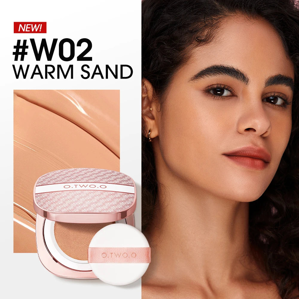 O.TWO.O Air Cushion BB Cream – Matte, Waterproof, Oil-Control with Puff
