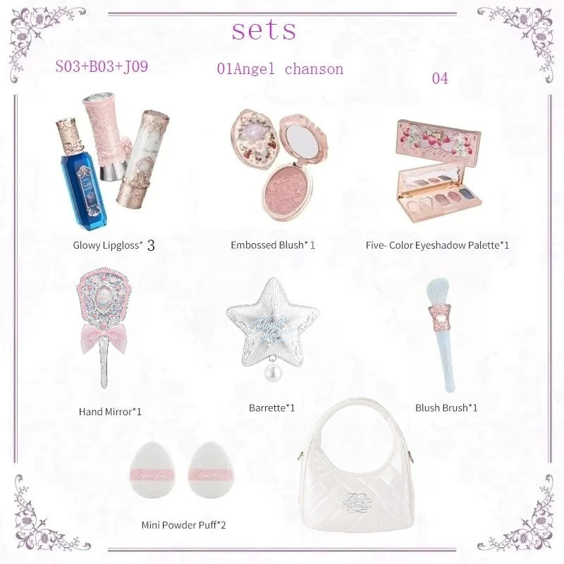 Flower Knows Strawberry Rococo All-In One Gift Set – Eyeshadow, Blush, Powder & Lip Cream