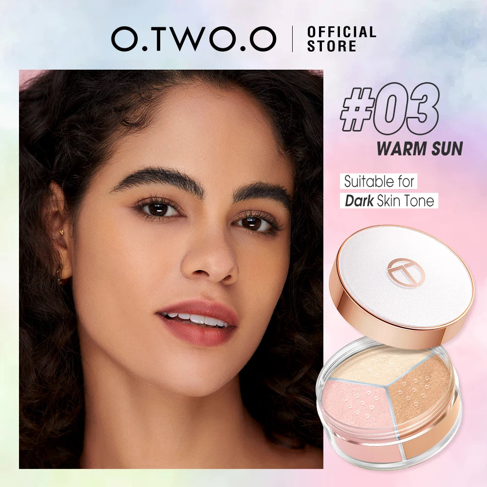 O.TWO.O Loose Setting Powder – 24H Matte, Oil-Control, Lightweight & Natural Finish
