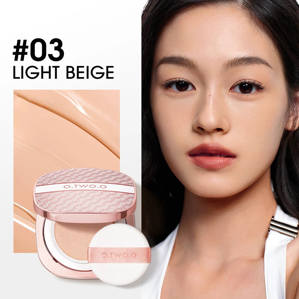 O.TWO.O Air Cushion BB Cream – Matte, Waterproof, Oil-Control with Puff