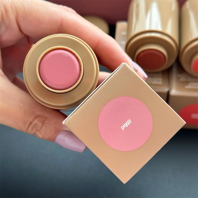 Piggy Sleepy Girl Pocket Blush – Powder Blush & Lip Gloss (Freckle-Inspired Shades)