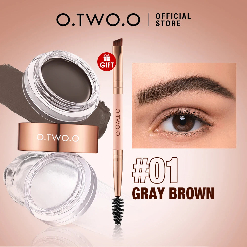 O.TWO.O 2-in-1 Waterproof Eyebrow Pomade & Gel