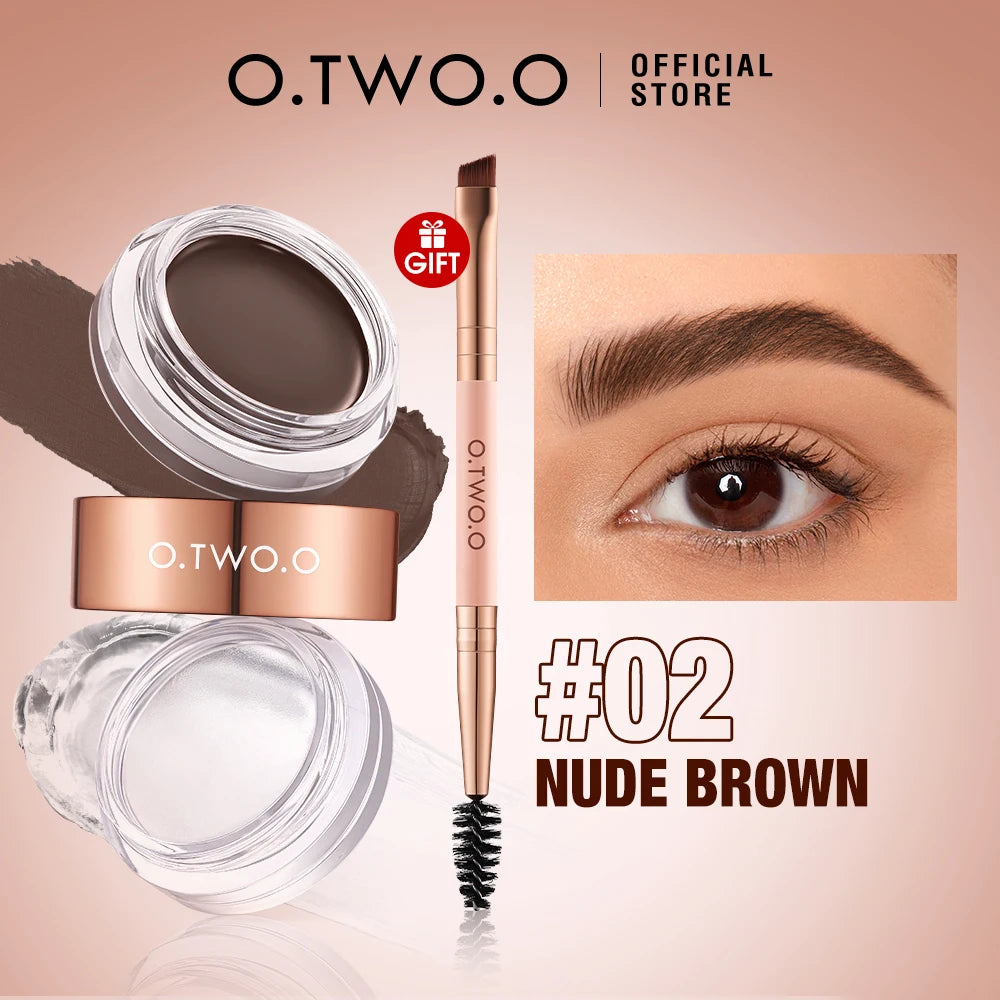 O.TWO.O 2-in-1 Waterproof Eyebrow Pomade & Gel