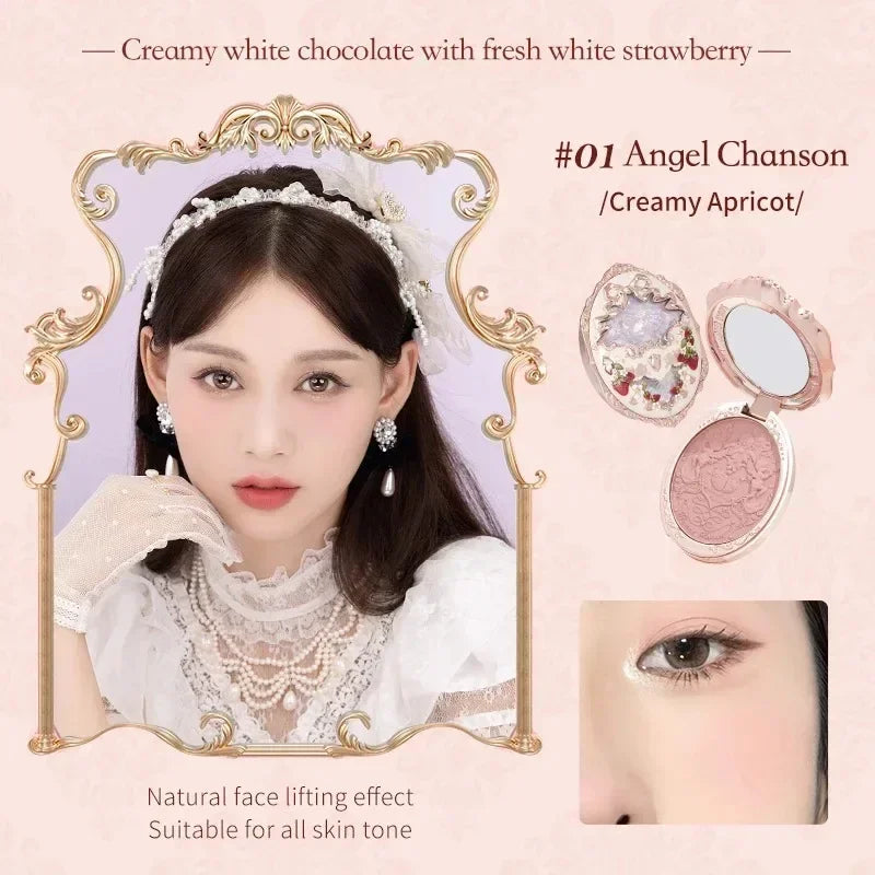 Strawberry Rococo Embossed Blush