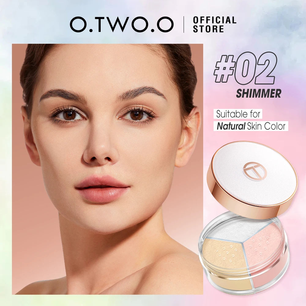 O.TWO.O Loose Setting Powder – 24H Matte, Oil-Control, Lightweight & Natural Finish