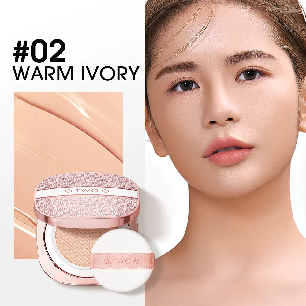 O.TWO.O Air Cushion BB Cream – Matte, Waterproof, Oil-Control with Puff