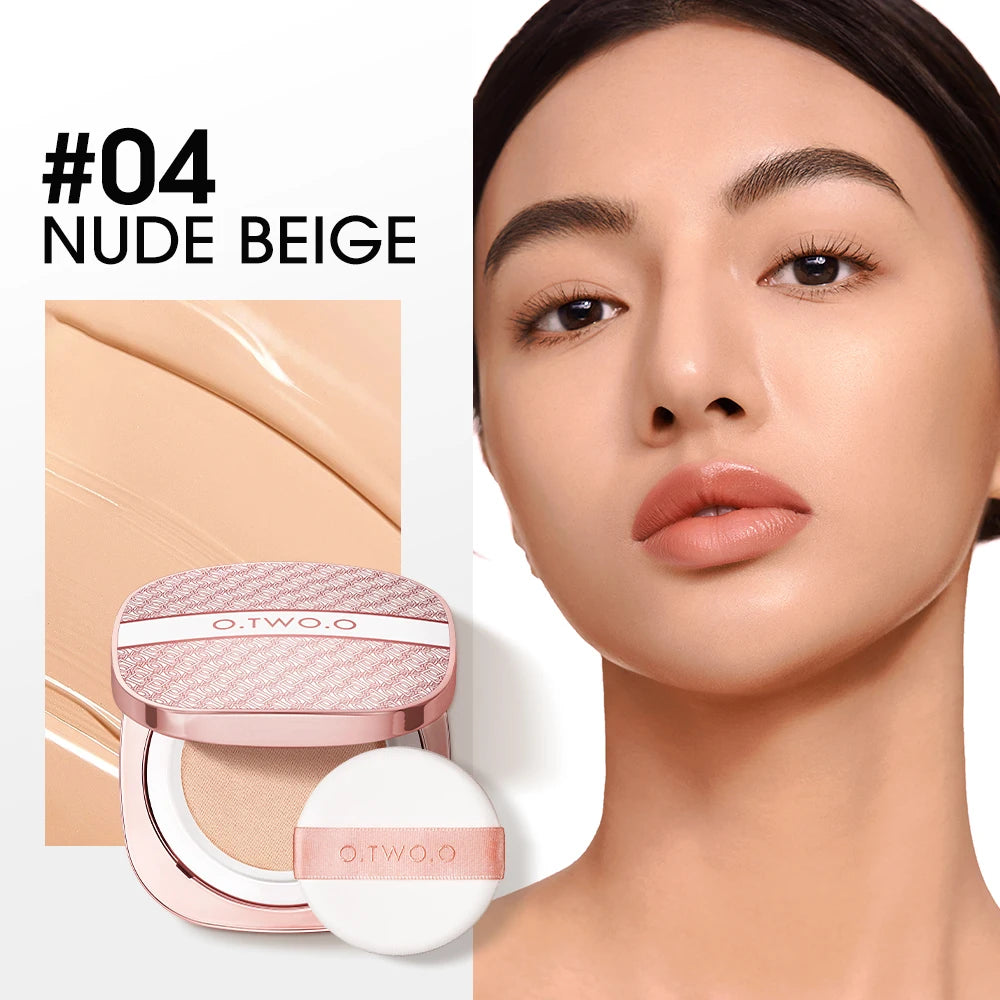 O.TWO.O Air Cushion BB Cream – Matte, Waterproof, Oil-Control with Puff