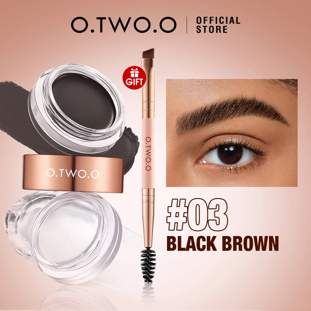 O.TWO.O 2-in-1 Waterproof Eyebrow Pomade & Gel