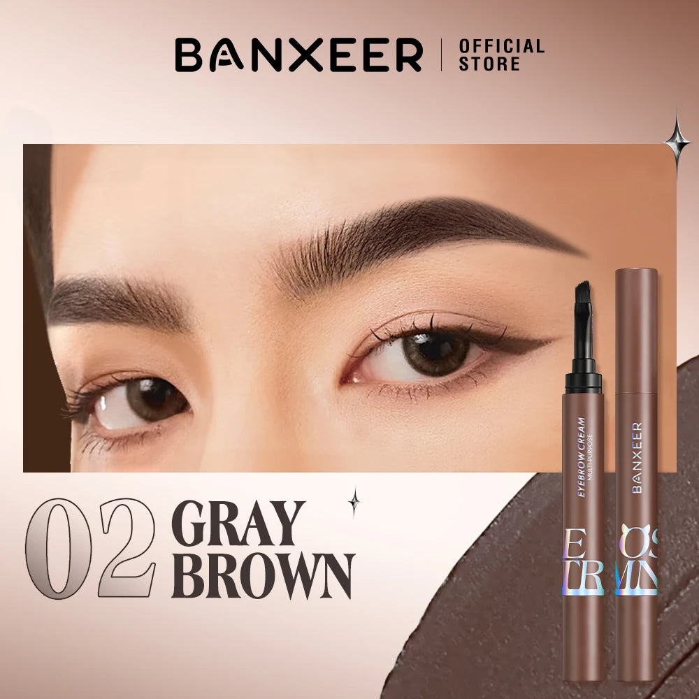 Eyebrow Pomade Gel – Waterproof, Long-Lasting, 4 Natural Shades