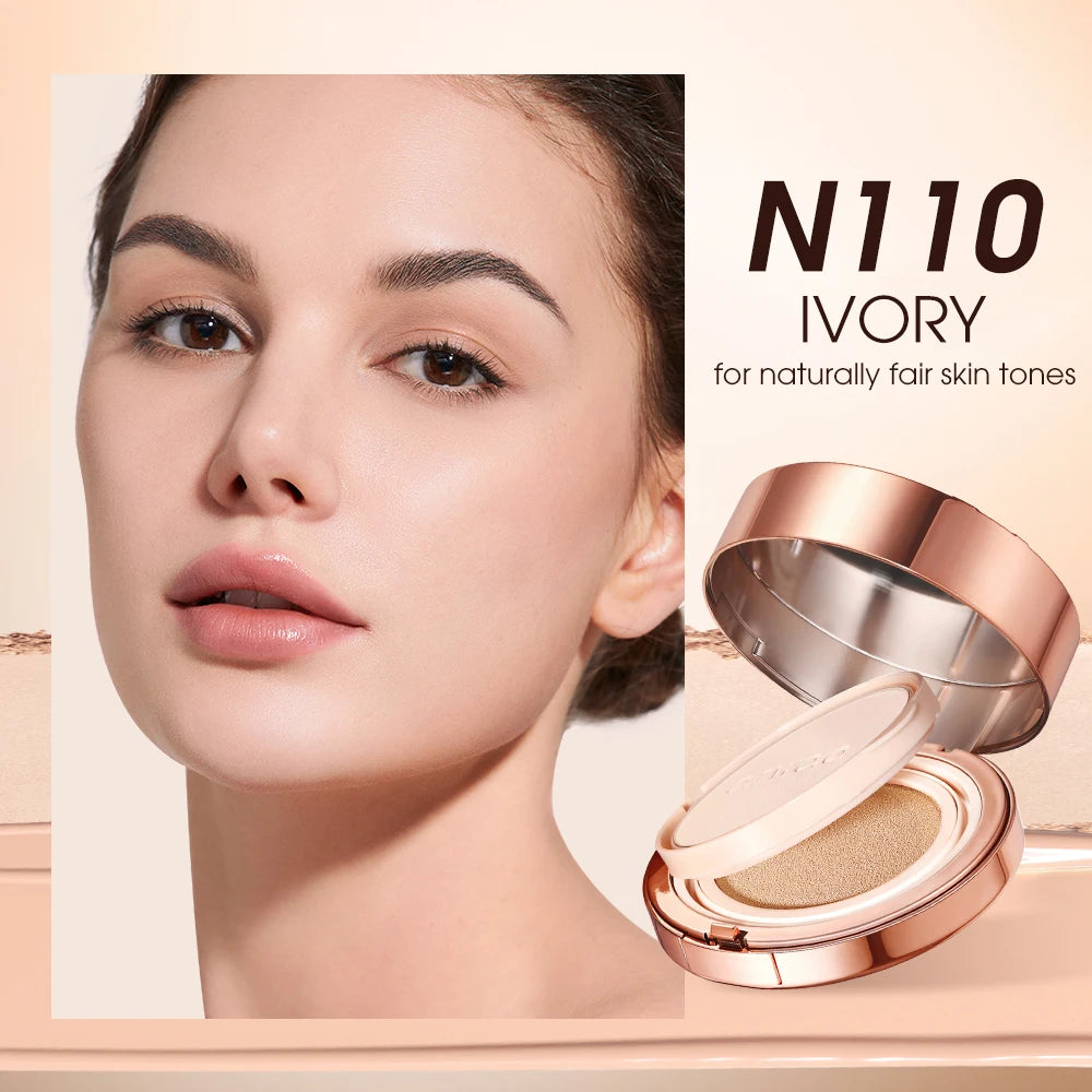 O.TWO.O 2-in-1 Air Cushion BB Cream – High Coverage, Oil-Control, Setting Powder