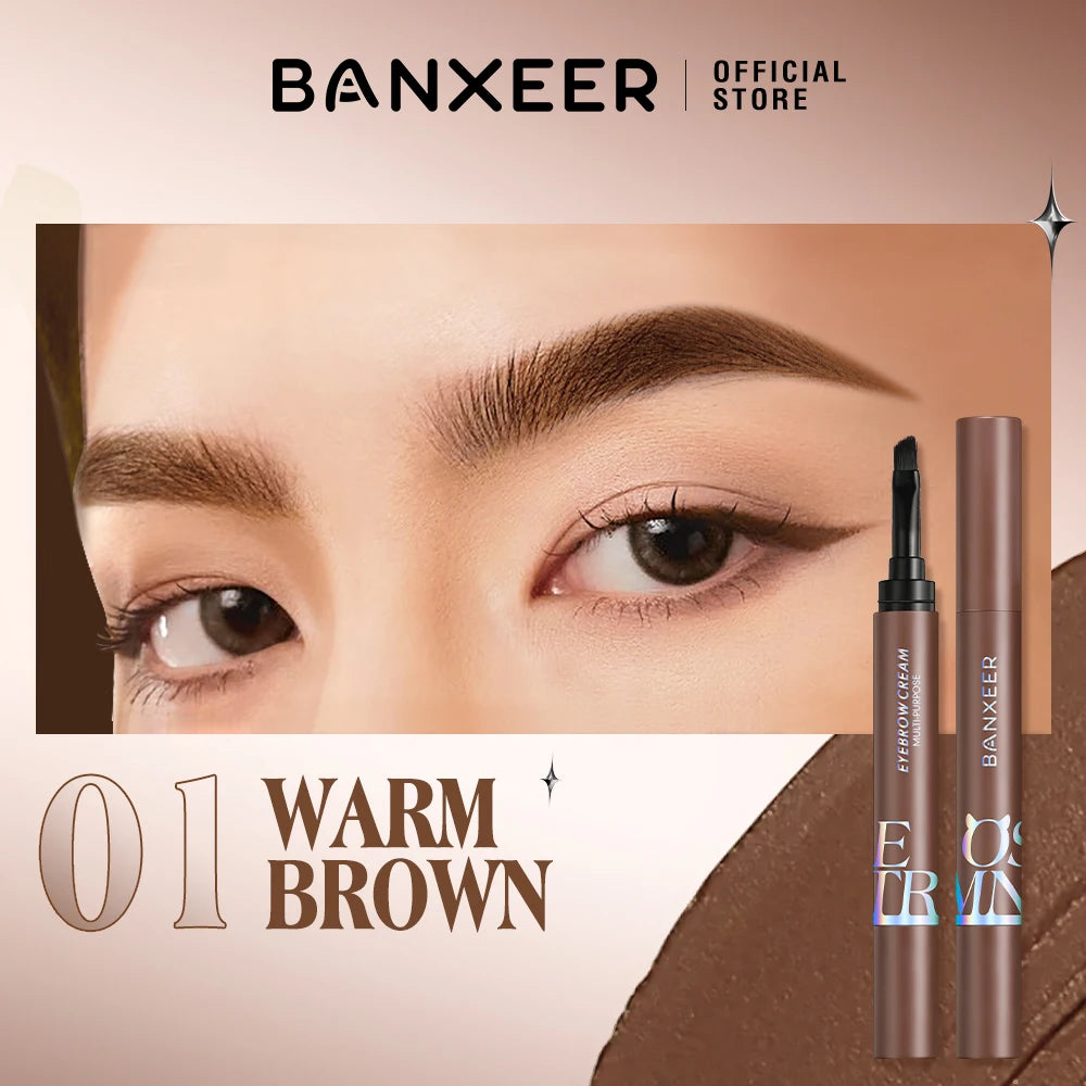 Eyebrow Pomade Gel – Waterproof, Long-Lasting, 4 Natural Shades