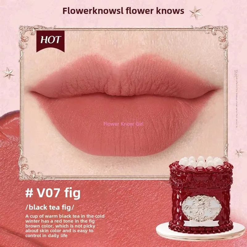 Flower Knows Swan Ballet Lipstick – Velvet Matte, Long-Lasting & Waterproof