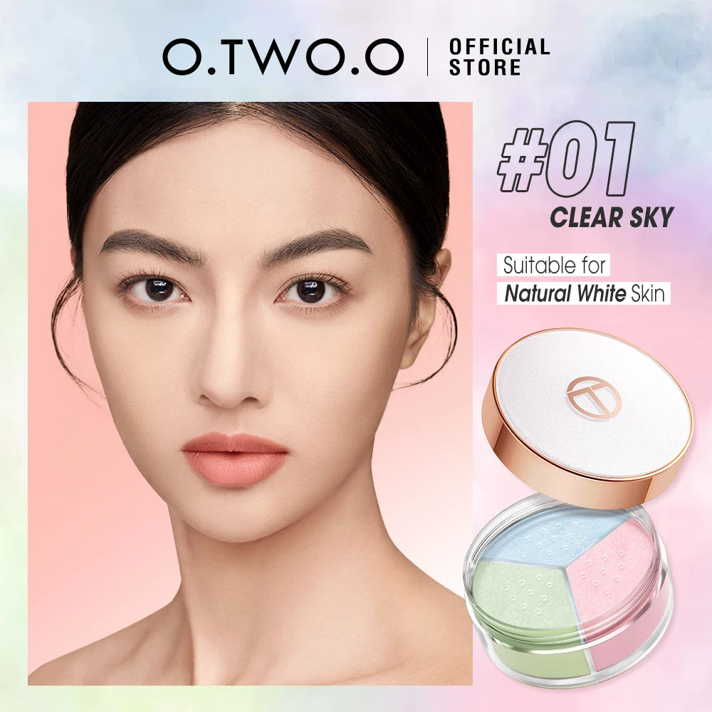 O.TWO.O Loose Setting Powder – 24H Matte, Oil-Control, Lightweight & Natural Finish