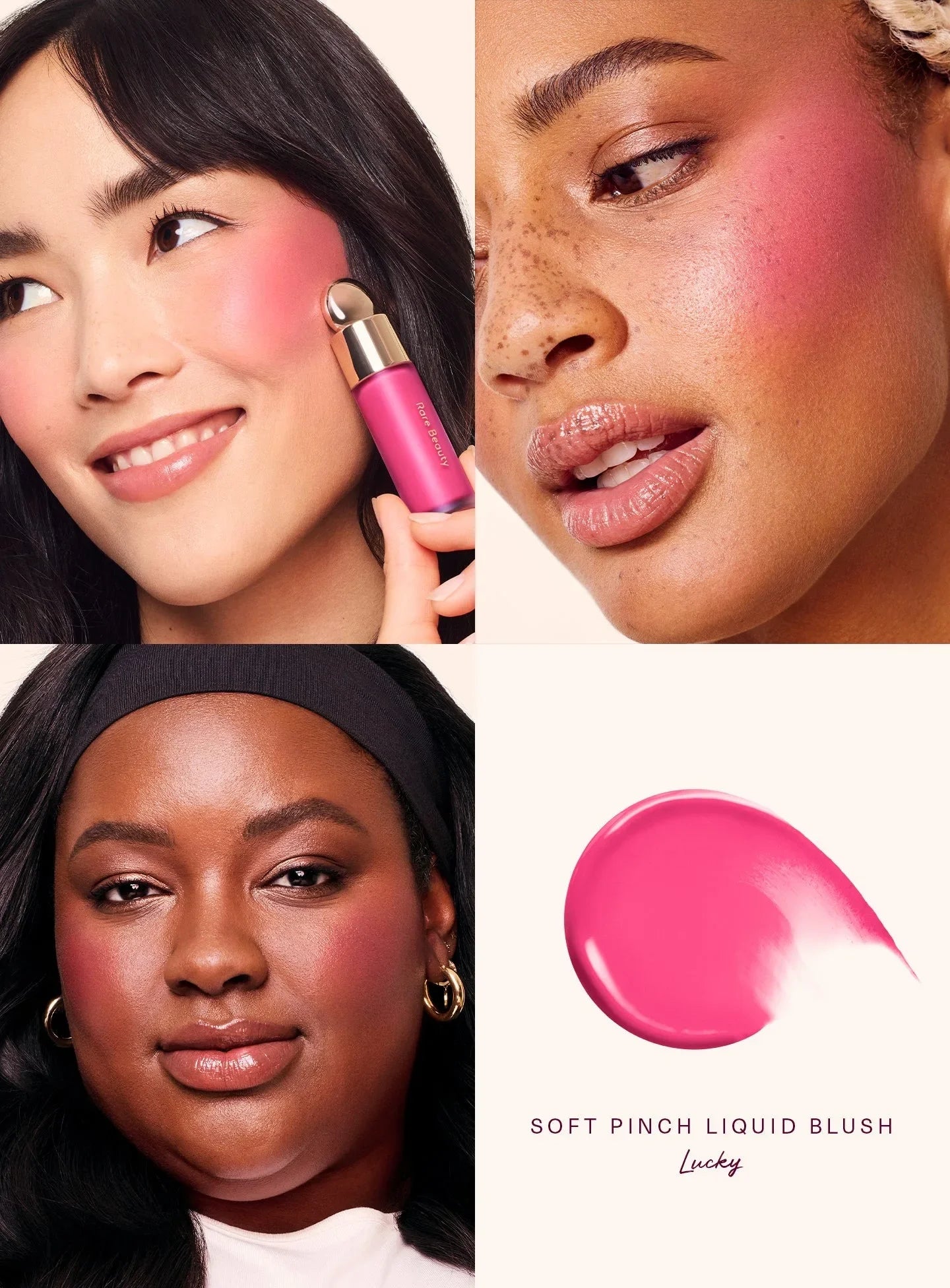 RARE Beauty Liquid Blush – Matte Cream Stick for Face
