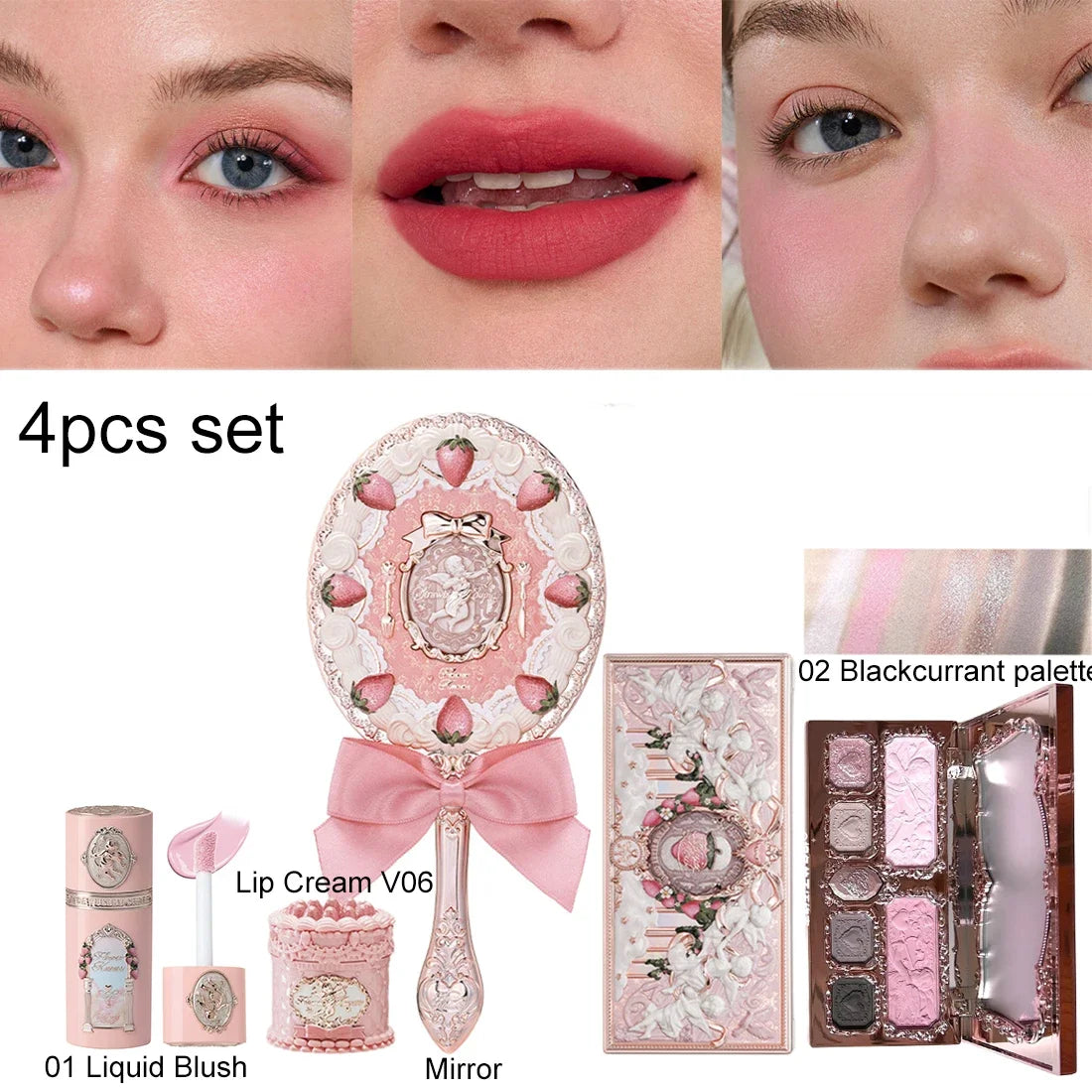 Flower Knows Strawberry Cupid Lip Cream & Blush Set