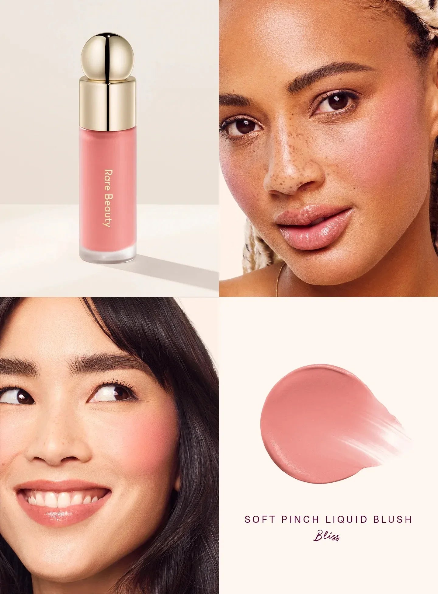 RARE Beauty Liquid Blush – Matte Cream Stick for Face