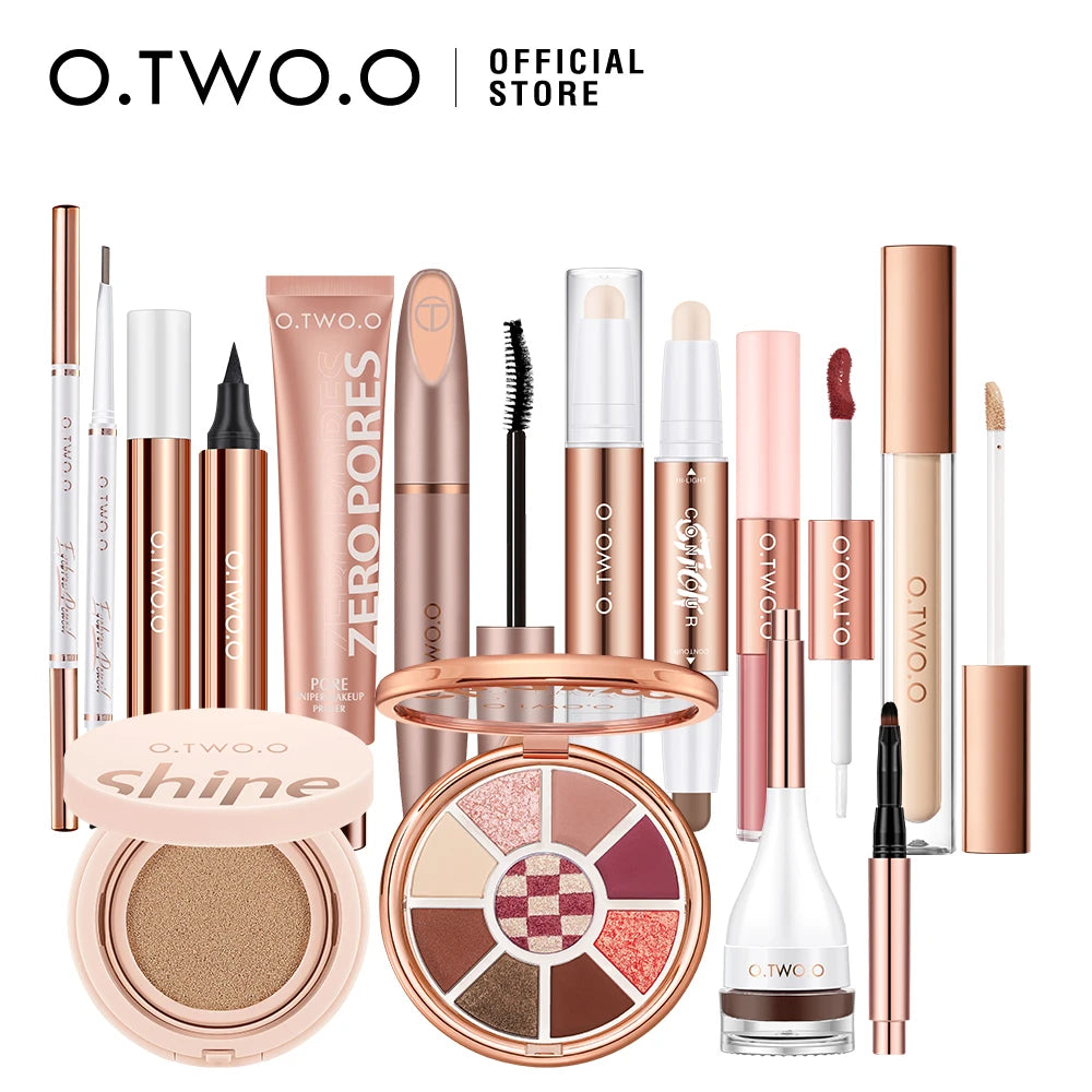 O.TWO.O Full Makeup Set – 10-Piece Kit with Foundation, Mascara, Eyeliner & More