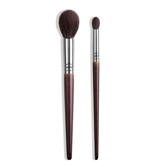 Professional Goat Hair Brush Set – Tapered Blending, Highlight & Blush
