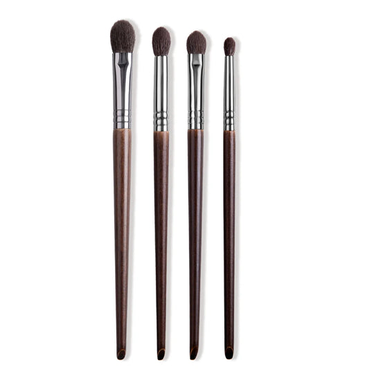 4-Piece Makeup Brush Set – For Powder & Eyeshadow Blending