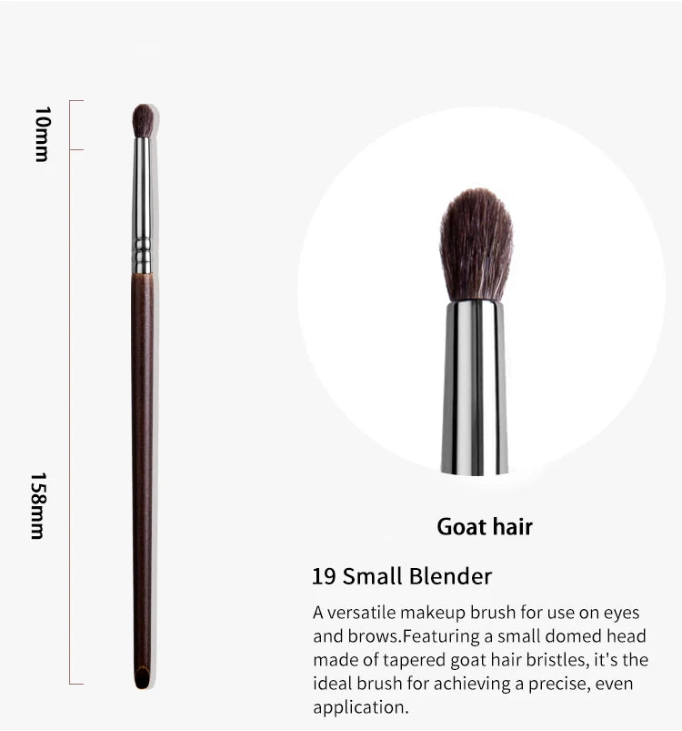 Precision Pencil Brush – Small Pointed Shader with Natural Goat Hair