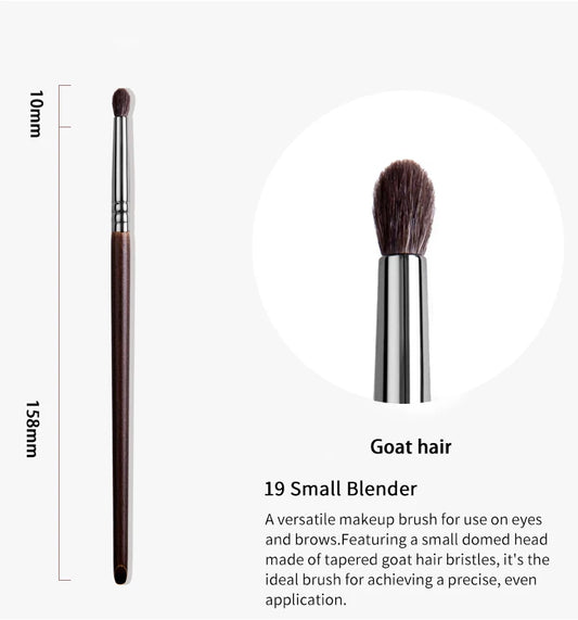 Precision Pencil Brush – Small Pointed Shader with Natural Goat Hair