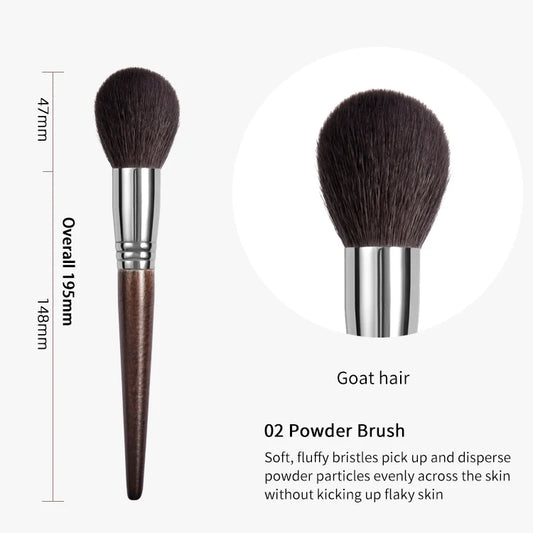 Goat Hair Powder Brush – Full Face Setting & Blending Tool