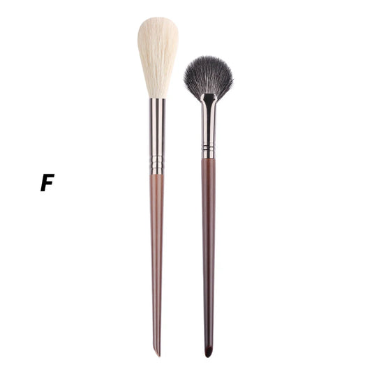 2/6-Piece Eyeshadow Brush Set – Goat Hair Tapered & Blending Tools