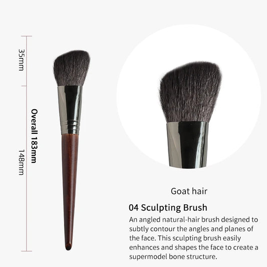 Angled Blush Brush – Oblique Head for Cheek & Contour Makeup