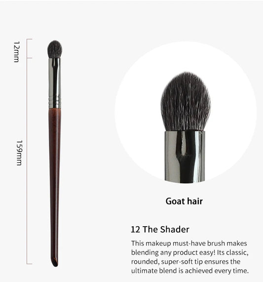 Eyeshadow Blending & Shader Brush – Soft Goat Bristles Makeup Tool