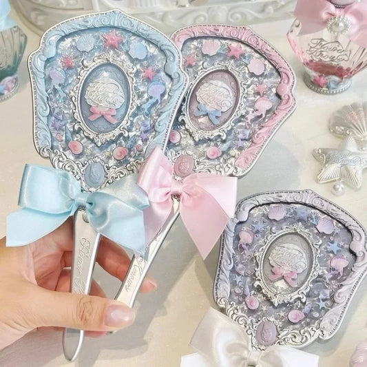 Shell Pearl Elegant Hand Mirror