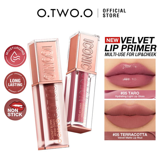 O.TWO.O Lipstick & Lip Tint – Matte & Glossy, Waterproof, Transfer-Proof, Non-Sticky
