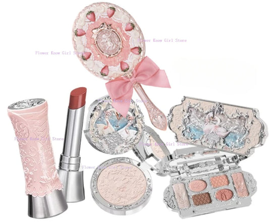 Flower Knows Swan Ballet Makeup Gift Set – Lipstick, Blush, Eyeshadow & Mirror