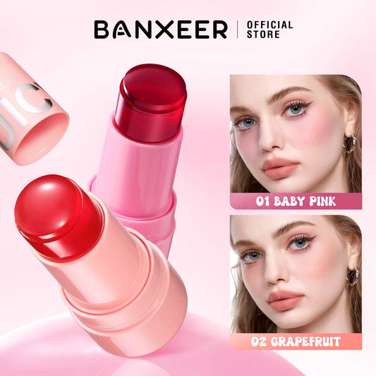 Jelly Blush Stick – 3-in-1 Tint for Eyes, Cheeks & Lips, Moisturizing & Long-Lasting