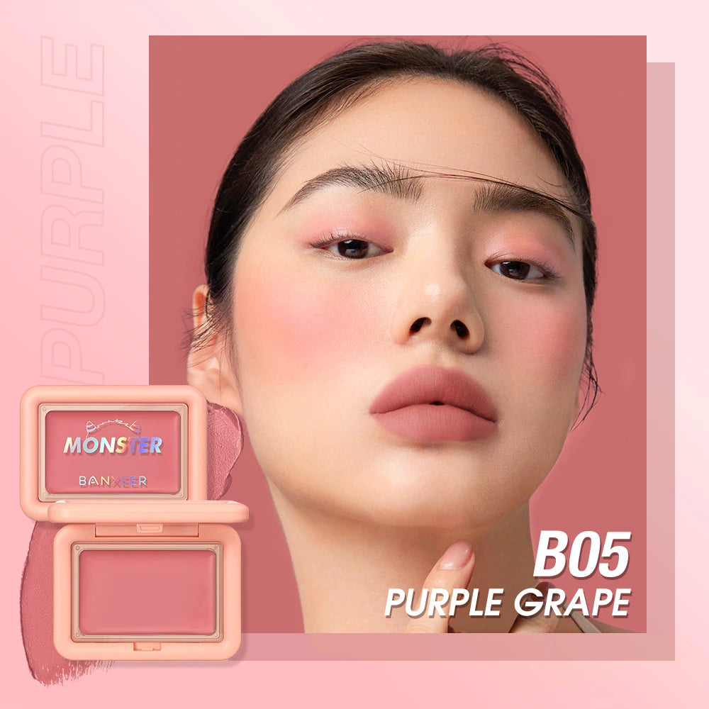 Cream Blush – 3-in-1 Matte & Shimmer, Waterproof, Long-Lasting Face Makeup (5 Colors)