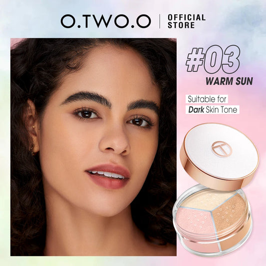 O.TWO.O Loose Setting Powder – 24H Matte, Oil-Control, Lightweight & Natural Finish