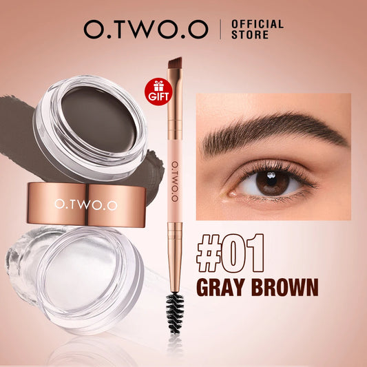 O.TWO.O 2-in-1 Waterproof Eyebrow Pomade & Gel
