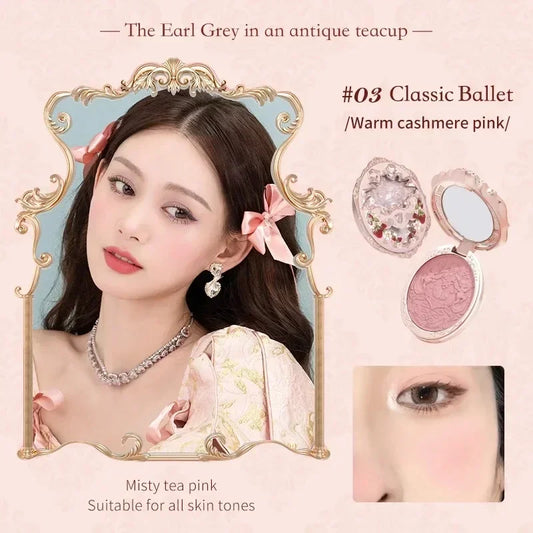 Strawberry Rococo Embossed Blush