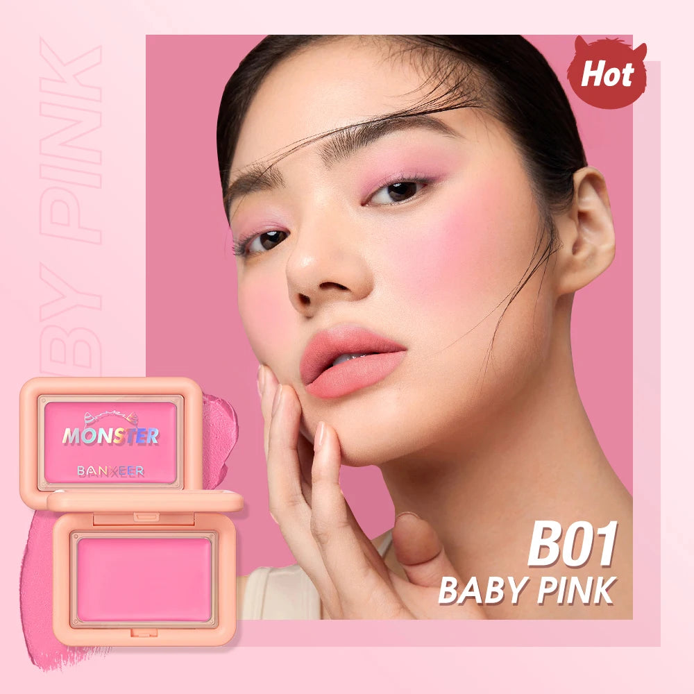 Cream Blush – 3-in-1 Matte & Shimmer, Waterproof, Long-Lasting Face Makeup (5 Colors)