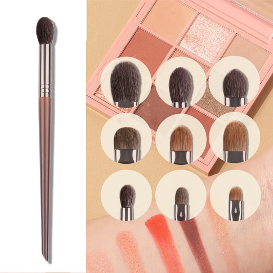 Eyeshadow Brush – Goat Hair Crease & Blending Tool (1pc)