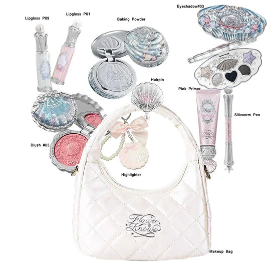Flower Knows Shell's Jewel All-in-One Makeup Kit – Eye, Lip & Face Essentials