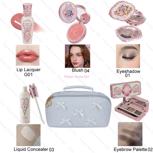 Flower Knows Fairytale Makeup Set – Blush, Lip Gloss & Shimmer Eyeshadow