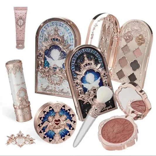 Flower Knows Little Angel Makeup Gift Set – Eyeshadow, Blush, Lipstick & Highlighter All-in-One Kit