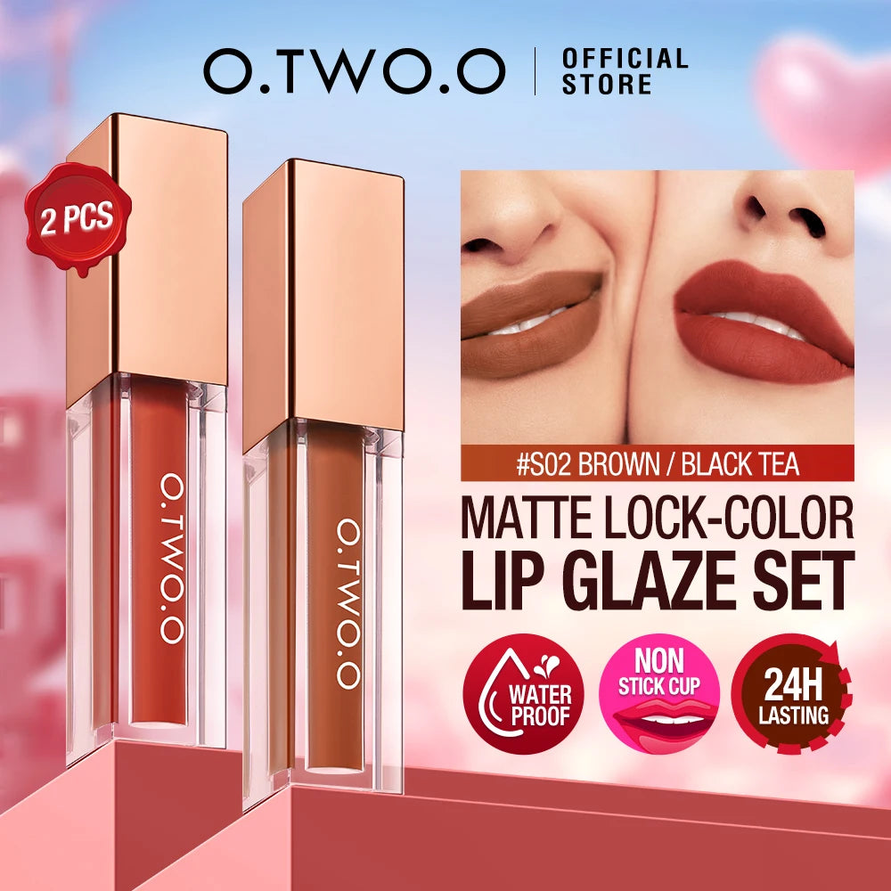 O.TWO.O 2-Piece Matte Lipstick Set