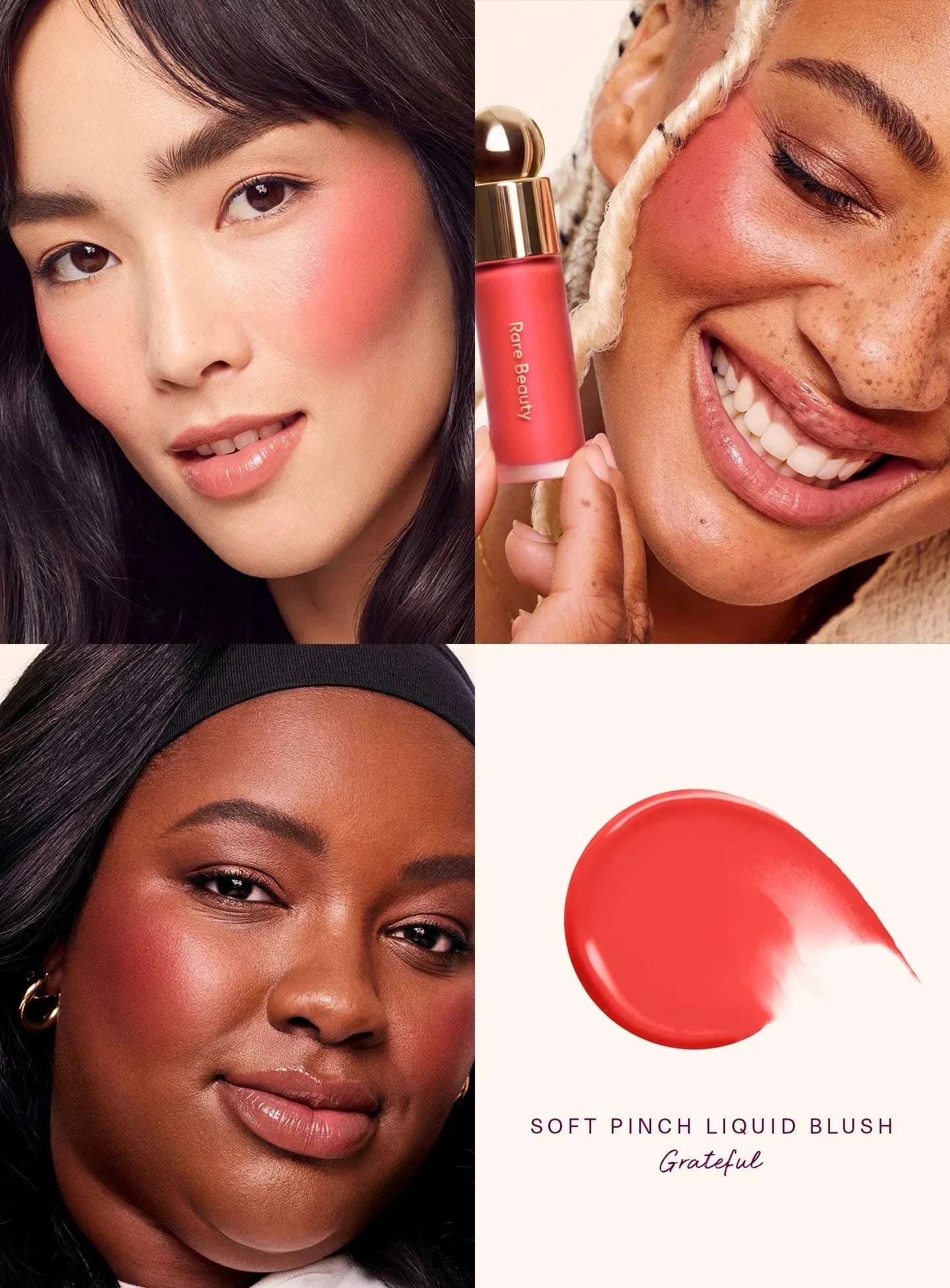RARE Beauty Liquid Blush – Matte Cream Stick for Face